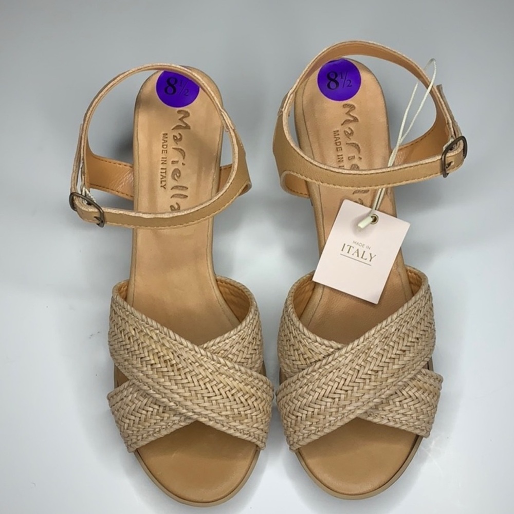 Tan Espadrille Sandals with Braided Straps